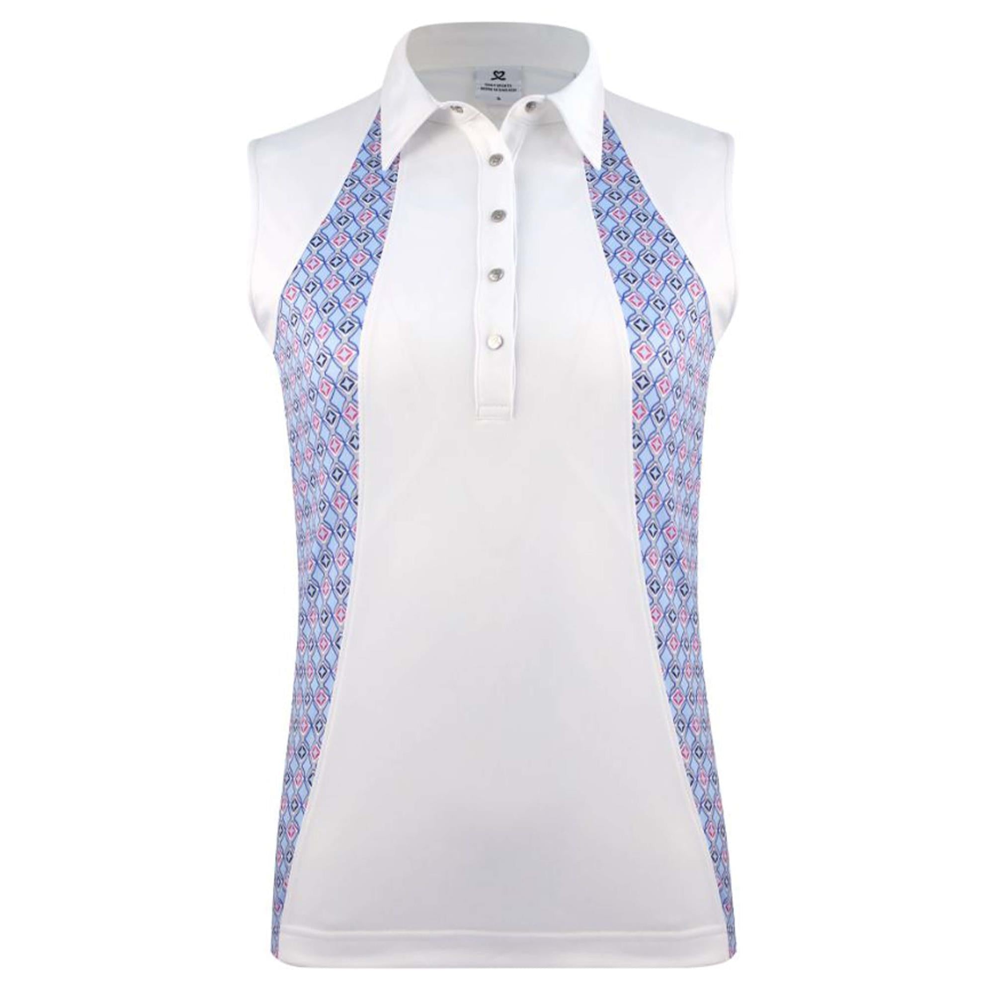 Daily Sports Sue Sleeveless Polo Shirt White